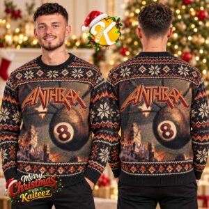 Anthrax Volume 8 Album Cover Ugly Christmas Sweater
