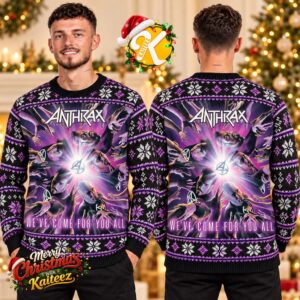 Anthrax We Have Come For You All Album Cover Ugly Christmas Sweater