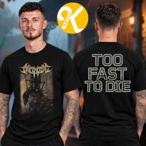 Archspire Merch Europe Vacation Tour 2026 Limb Of Leviticus Too Fast To Die Two Sided Unisex T-Shirt
