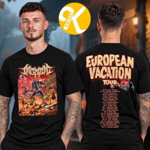 Archspire Merch Europe Vacation Tour 2026 Tour Dates Two Sided Unisex T-Shirt