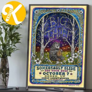 Big Thief Ogden UT Event Poster At Ogden Amphitheater In Ogden UT On October 7 2026 Home Decor Poster Canvas