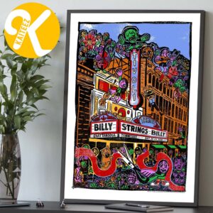 Billy Strings Chattanooga TN Event Poster At Tivoli Theatre In Chattanooga TN On October 20 21 2026 Art By Hailey Miller Beiden Home Decor Poster Canvas