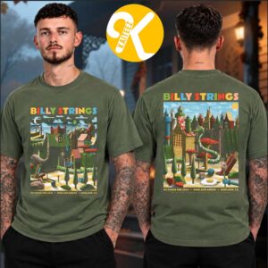 Billy Strings Oakland CA Event Poster Night 1 And 2 At Oakland Arena In Oakland CA On October 2 3 2026 Art By Christian Taylor Two Sided Unisex T-Shirt