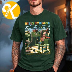 Billy Strings Oakland CA Event Poster Night 1 At Oakland Arena In Oakland CA On October 2 2026 Art By Christian Taylor Unisex T-Shirt