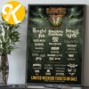 Metallica Poster Weekend Five At Sphere In Las Vegas NV On October 29 31 2026 Home Decor Poster Canvas