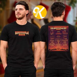 Boardwalk Rock 2027 Festival At Ocean City Inlet In Ocean City Maryland On May 14-16 2027 Line Up Two Sided Unisex T-Shirt