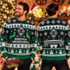 Borussia Monchengladbach Green Reindeer Snowflake Ugly Christmas Sweater Borussia Monchengladbach Green Reindeer Snowflake Ugly Christmas Sweater