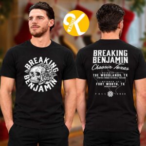 Breaking Benjamin Merch Fall Tour 2026 Choosin Texas Two Sided Unisex T-Shirt