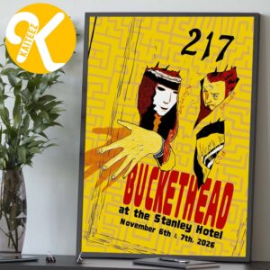 Buckethead Estes Park CO Event Poster At The Stanley Hotel In Estes Park CO On November 6 7 2026 Home Decor Poster Canvas