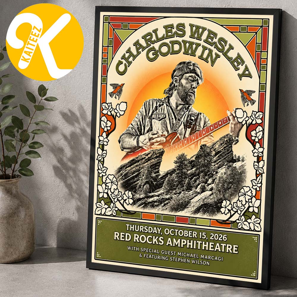 Charles Wesley Godwin Red Rocks Exclusive Merch Event Poster Live From Red Rocks Amphitheatre On October 15 2026 Home Decor Poster Canvas Charles Wesley Godwin Red Rocks Exclusive Merch Event Poster Live From Red Rocks Amphitheatre On October 15 2026 Home Decor Poster Canvas