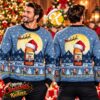 Sunderland AFC SAFC Red And White Stripes Snowflake Retro Ugly Christmas Sweater