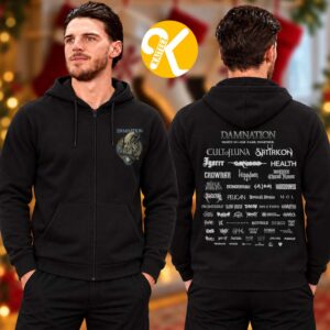 Damnation Festival 2026 Merch BEC Arena Manchester On November 7 8 2026 Blind Faith Zip Up Hoodie