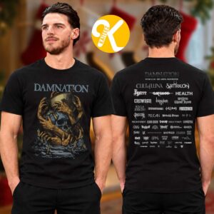 Damnation Festival 2026 Merch BEC Arena Manchester On November 7 8 2026 The Bishop Line Up Two Sided Unisex T-Shirt