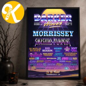 Darker Waves Festival 2026 Huntington Beach VA On November 14 2026 Line Up Home Decor Poster Canvas