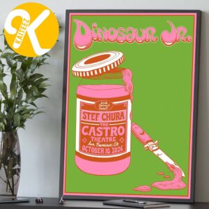 Dinosaur Jr San Francisco CA Event Poster At The Castro Theatre In San Francisco CA On Octboer 18 2026 Home Decor Poster Canvas