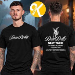Dom Dolla Queens NY Event Tee At Flushing Meadows Corona Park In Queens NY On October 3 2026 Two Sided Unisex T-Shirt