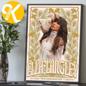 Ella Langley Lubbock TX Event Poster At United Supermarkets Arena In Lubbock TX On October 10 2026 Home Decor Poster Canvas