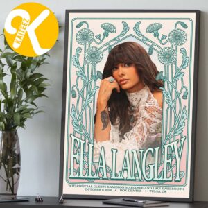 Ella Langley Tulsa OK Event Poster At Bok Center In Tulsa OK On October 9 2026 Home Decor Poster Canvas