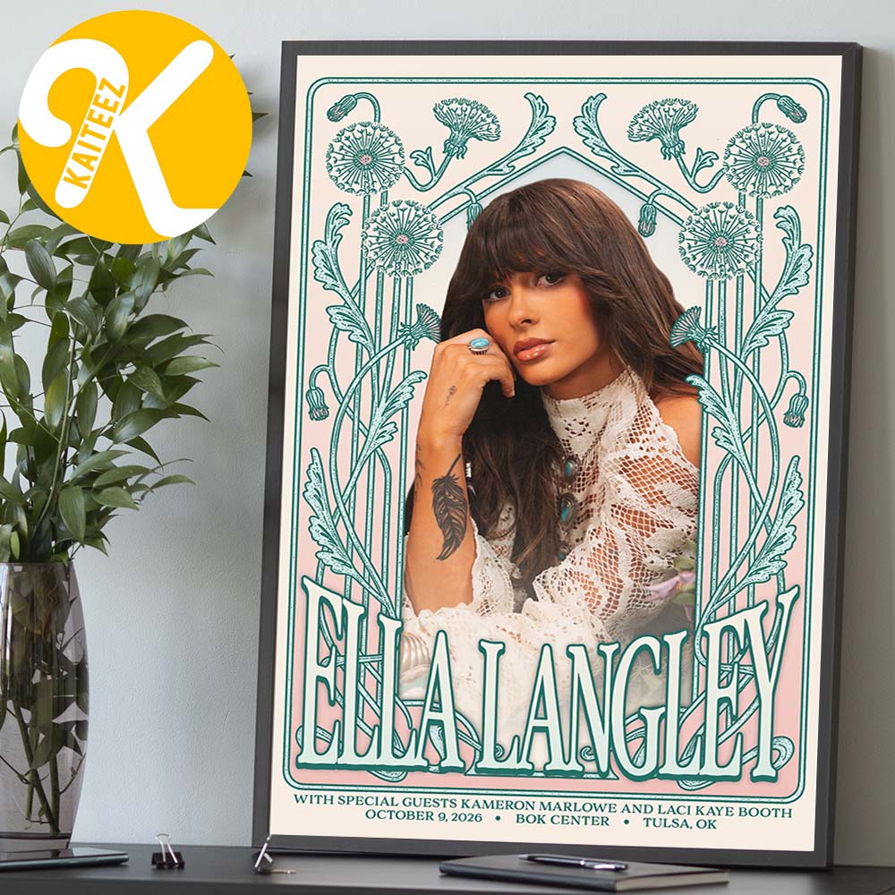 Ella Langley Tulsa OK Event Poster At Bok Center In Tulsa OK On October 9 2026 Home Decor Poster Canvas Ella Langley Tulsa OK Event Poster At Bok Center In Tulsa OK On October 9 2026 Home Decor Poster Canvas