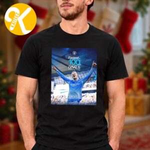Erling Haaland Manchester City New Record Fastest To 100 Goals In Competition History Unisex T-Shirt