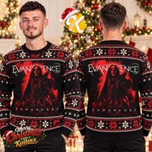 Evanescence Sanctuary Album Cover Ugly Christmas Sweater