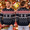 FC Bayern Munchen Winter Landscape Knitted Christmas Ugly Sweater