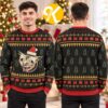 Funny Explosion Cat Meme Black Ugly Christmas Sweater