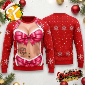 Funny Sexy Naughty But Nice Ugly Christmas Sweater