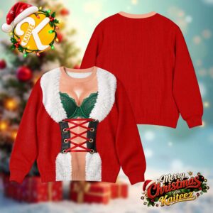 Funny Sexy Santa Christmas Party Gifts Ugly Sweater