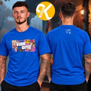 GTA VI Merch Goodtime State Blue Two Sided Unisex T Shirt