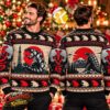 Godzilla Fa La La La Christmas Moonlight Ugly Christmas Sweater