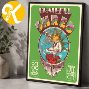 Grateful Shred New York City Event Poster At Webster Hall In NYC On October 29 2026 Home Decor Poster Canvas