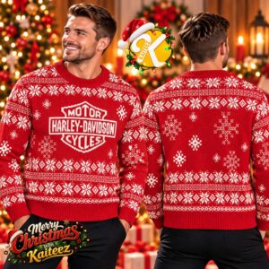 Harley Davidson Best Gift For Holiday Chili Pepper Christmas Ugly Sweater