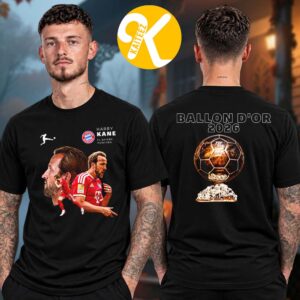 Harry Kane From Bayern Munich Is The New Ballon d’or 2026 Two Sided Unisex T-Shirt