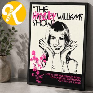 Hayley Williams Los Angeles CA Exclusive Event Poster At The Hollywood Bowl In Los Angeles CA On October 5 6 2026 Home Decor Poster Canvas