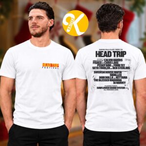 Head Trip Festival 2026 Merch At Empire Polo Club In Indio CA On October 10 11 2026 Head Trip Festival Line Up Two Sided Unisex T-Shirt