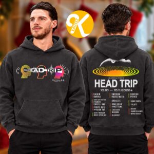 Head Trip Festival 2026 Merch At Empire Polo Club In Indio CA On October 10 11 2026 Mind Over Matter Line Up Two Sided Unisex T-Shirt