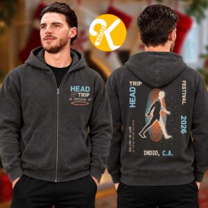 Head Trip Festival 2026 Merch At Empire Polo Club In Indio CA On October 10 11 2026 Portals Zip Up Hoodie
