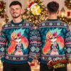 Counter Strike 2 Logo Soldier Silhouette Blue And Yellow Ugly Christmas Sweater Counter Strike 2 Logo Soldier Silhouette Blue And Yellow Ugly Christmas Sweater