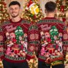 Helluva Boss Stolas Moon And Stars Black And Purple Ugly Christmas Sweater Helluva Boss Stolas Moon And Stars Black And Purple Ugly Christmas Sweater
