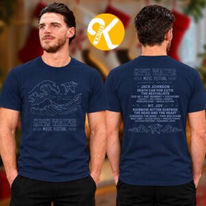 High Water Festival 2027 Merch Waves Lineup At Riverfornt Park In North Charleston SC On April 17 18 2027 Two Sided Unisex T-Shirt