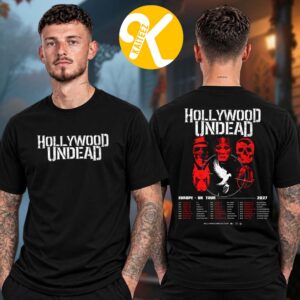 Hollywood Undead Europe UK Tour 2027 Tour Dates Two Sided Unisex T-Shirt