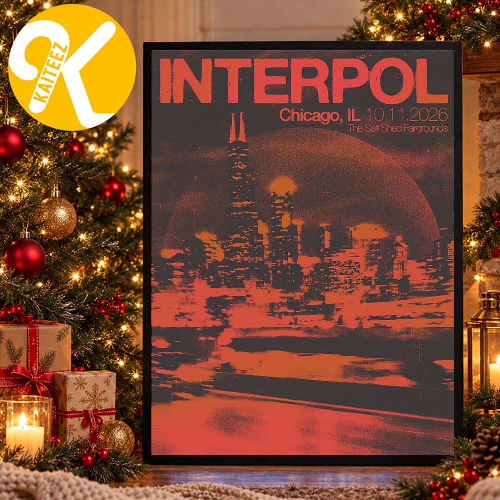 Interpol Chicago IL Event Poster At The Salt Shed Fairgrounds In Chicago IL On October 11 2026 Home Decor Poster Canvas Interpol Chicago IL Event Poster At The Salt Shed Fairgrounds In Chicago IL On October 11 2026 Home Decor Poster Canvas