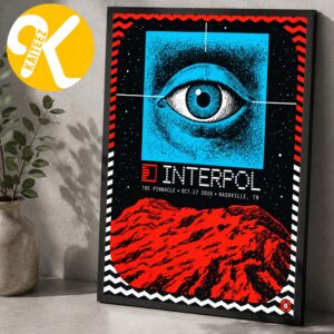 Interpol Nashville TN Event Poster At The Pinnacle In Nashville TN On October 17 2026 Home Decor Poster Canvas
