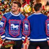 Ipswich Town FC Classic Blue Crest Christmas Ugly Sweater