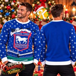 Ipswich Town FC Portman Road Christmas Ugly Sweater