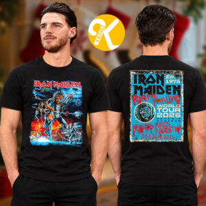 Iron Maiden Buenos Aires Argentina Exclusive Event Tee At Estadio Huracan In Buenos Aires Argentina On October 20 21 2026 Two Sided Unisex T-Shirt