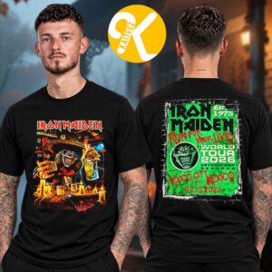 Iron Maiden Mexico City MX Exclusive Event Tee At Estadio GNP Seguros In Mexico City MX On October 2 2026 Two Sided Unisex T-Shirt