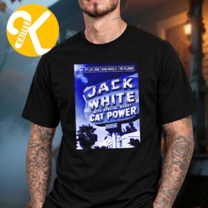 Jack White Miami Beach FL Event Poster At The Fillmore In Beach FL On November 17 18 2026 Unisex T-Shirt