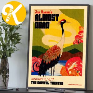 Joe Russo Almost Dead Port Chester NY Event Poster At The Capitol Theatre In Port Chester NY On January 15 16 17 2026 Home Decor Poster Canvas